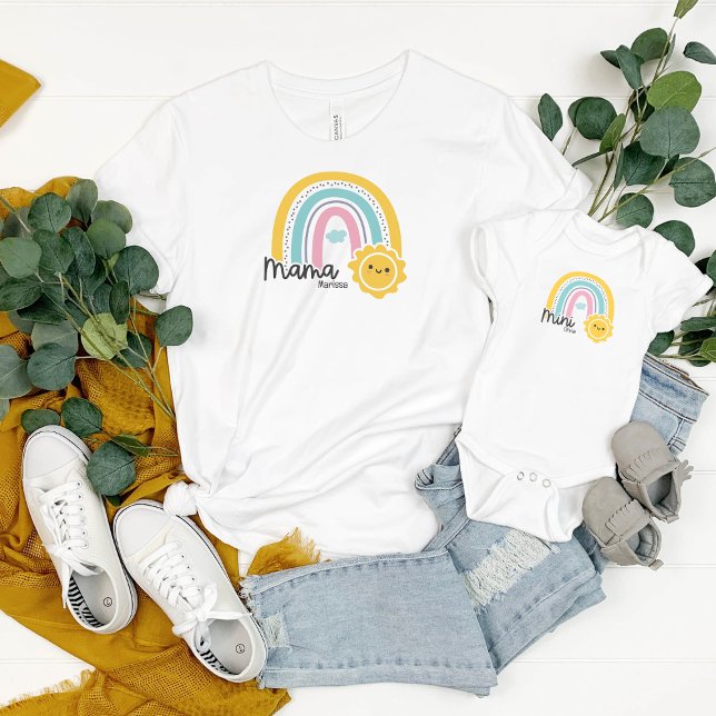 Regenbogen mit Sun Mama Mini Matching Mama T-Shirt (Von Creator hochgeladen)
