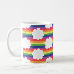 Regenbogen mit Wolken Kaffeetasse