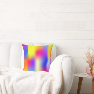 Regenbogen modernes Gefälle Kissen