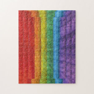 Regenbogen-Mosaik-Gay Pride-Flagge Puzzle