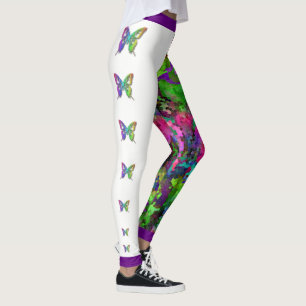 [Regenbogen-Mosaik-] Leggings