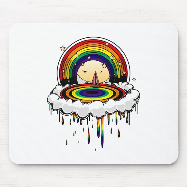 Regenbogen Mousepad (Vorne)