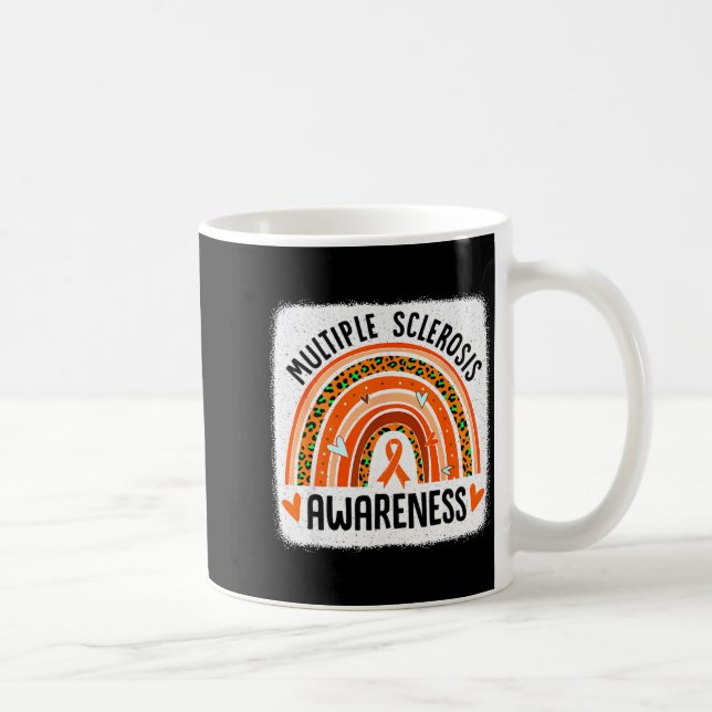 Regenbogen Multiple Sklerose MS Bewusstsein Frauen Kaffeetasse (Rechts)