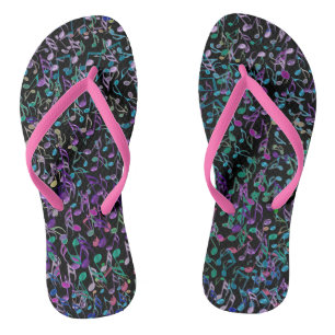 Regenbogen-Musiknote Flip Flops