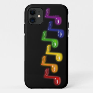 Regenbogen-Musiknoten iPhone 5 Hülle