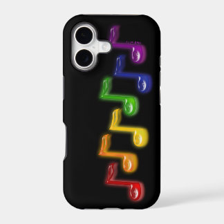 Regenbogen-Musiknoten iPhone 5 Hülle