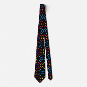 Regenbogen Musterpolka Krawatte