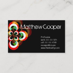 Regenbogen mustert Visitenkarten Visitenkarte
