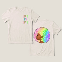 Regenbogen nach LGBTQ Liebe ist Liebe stolz schwar Tri-Blend Shirt