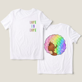 Regenbogen nach LGBTQ Liebe ist Liebe stolz schwar Tri-Blend Shirt