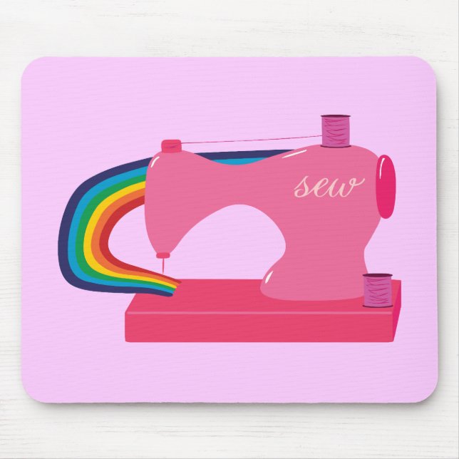 Regenbogen nähen mousepad (Vorne)