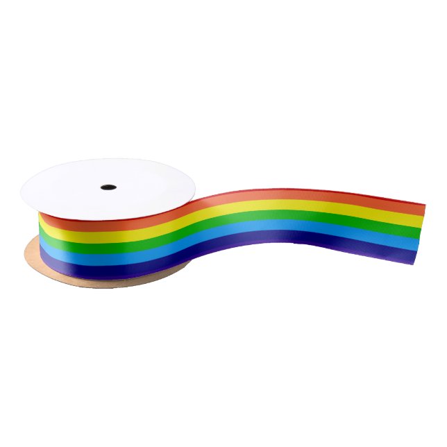 Regenbogen nahtlos satinband (Spule)