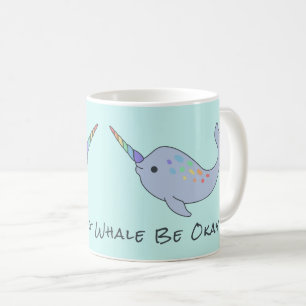 Regenbogen Narwhal Tasse