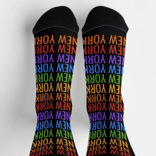Regenbogen NEW YORK Socken