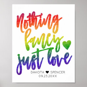 Regenbogen Nichts Extravagant nur Liebe   Lässige  Poster