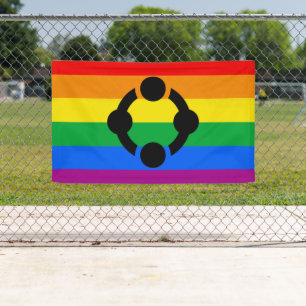 Regenbogen-Nischen-Stolzflagge Banner