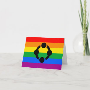 Regenbogen-Nischen-Stolzflagge Karte