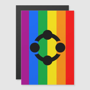 Regenbogen-Nischen-Stolzflagge Magneteinladung