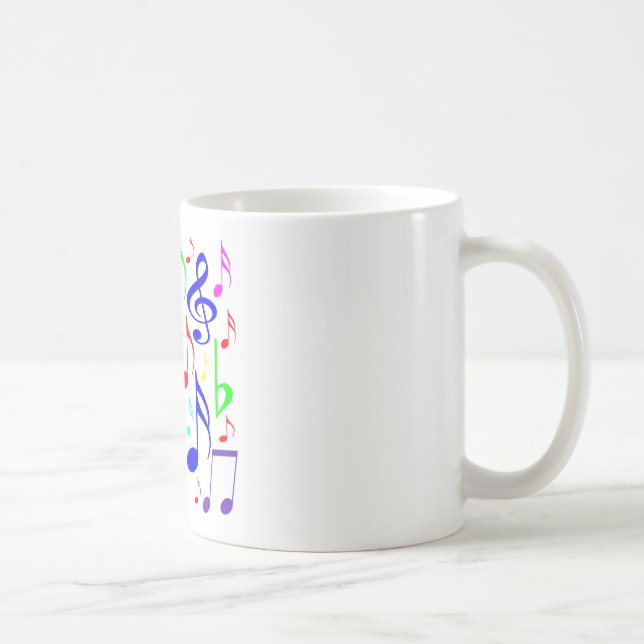 Regenbogen Noten Tasse (Rechts)