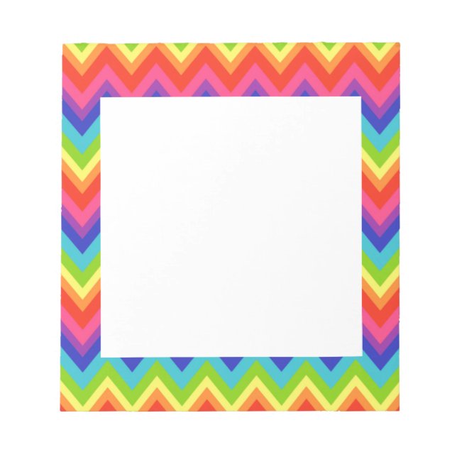 Regenbogen Notizblock (Vorderseite)