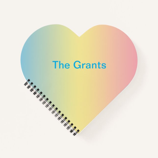 Regenbogen- Notizbuch (Vorderseite)