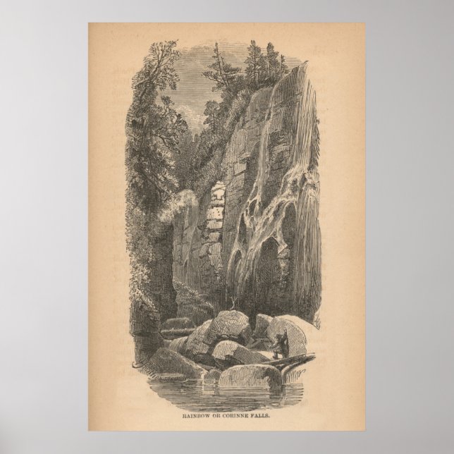 Regenbogen oder Corinne Falls Poster (Vorne)