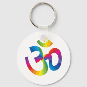 Regenbogen OM Schlüsselanhänger
