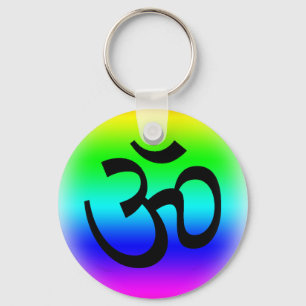 Regenbogen OM Schlüsselanhänger