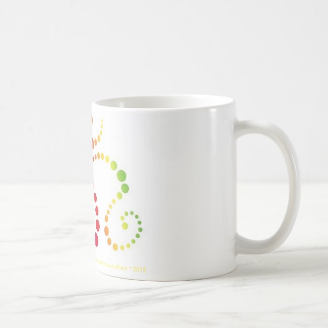 REGENBOGEN-OM-Tasse Kaffeetasse (Rechts)