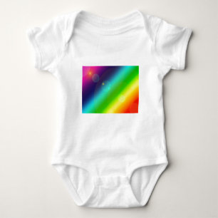 Regenbogen-Ombre Baby Strampler