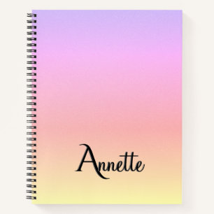 Regenbogen-Ombre Notizbuch