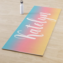Regenbogen-Ombre personalisierter Name