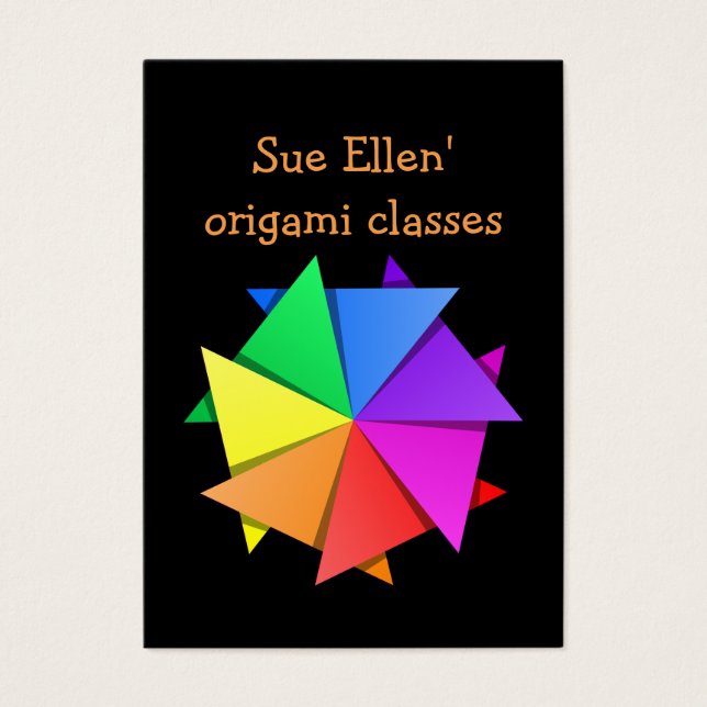 Regenbogen-Origami (Vorderseite)