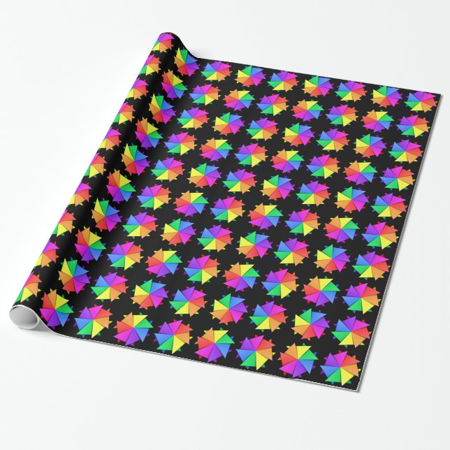 Regenbogen Origami Geschenkpapier (Ungerollt)