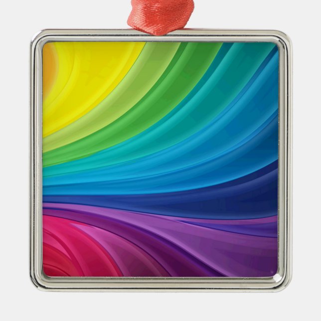 Regenbogen Ornament Aus Metall (Vorne)