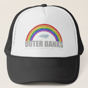 Regenbogen Outer Banks OBX North Carolina USA Vint Truckerkappe