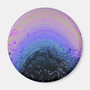 Regenbogen-Pastell-Zusammenstoß Magnet