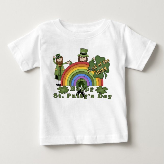 Regenbogen Pat Baby T-shirt (Vorderseite)