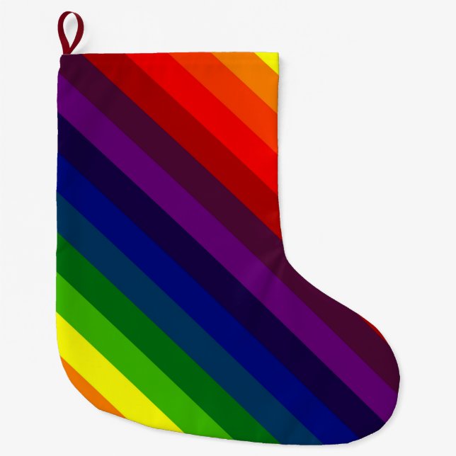 REGENBOGEN-PERFEKTION! ~ GROßER WEIHNACHTSSTRUMPF (Vorderseite)