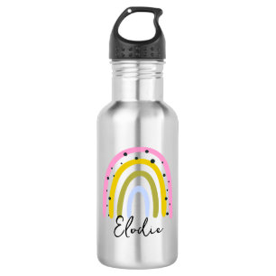 Regenbogen Personalisierte Namens-Wasserflasche In Edelstahlflasche