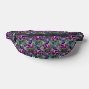 Regenbogen-Pfau Bauchtasche