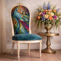 Regenbogen-Pfau-Dekupage