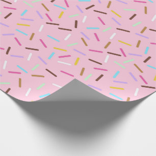Regenbogen-Pink-Donut-Streusel-Geschenkverpackungs Geschenkpapier