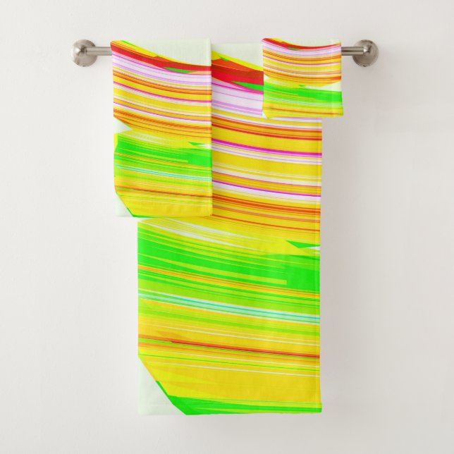 Regenbogen-Pinsel Badhandtuch Set (Insitu)