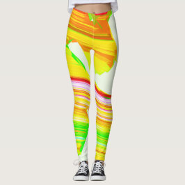 Regenbogen-Pinsel Leggings
