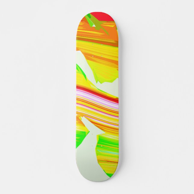 Regenbogen-Pinsel Skateboard (Vorne)