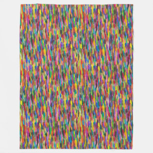 Regenbogen Pinselstrich Fleece Blanken