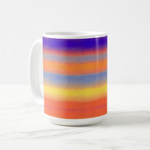 Regenbogen-Pinselstrich-Gradient-Klassischer Beche Kaffeetasse