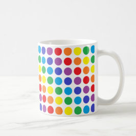 Regenbogen-Polka-Punkt-Tasse Tasse