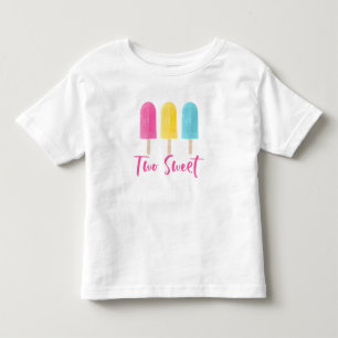 Regenbogen Pop Two Sweet Sommer 2. Geburtstag Kleinkind T-shirt